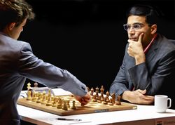 Carlsen og Anand 